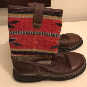 Handmade leather Born boots size 8